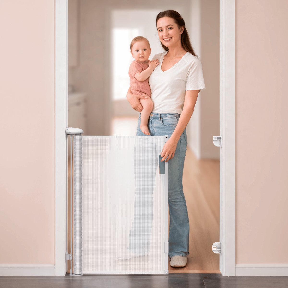 Trap-/kinderhekje - Oprolbaar