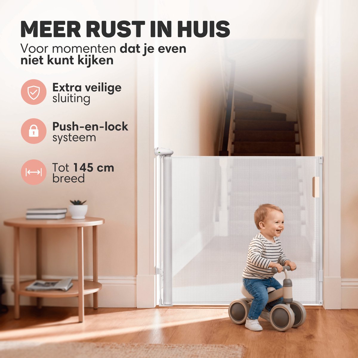 Trap-/kinderhekje - Oprolbaar - Image 1