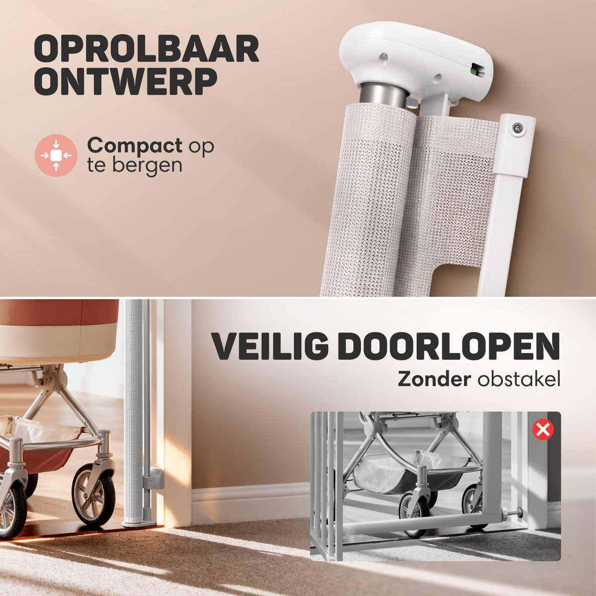 Trap-/kinderhekje - Oprolbaar - Image 4