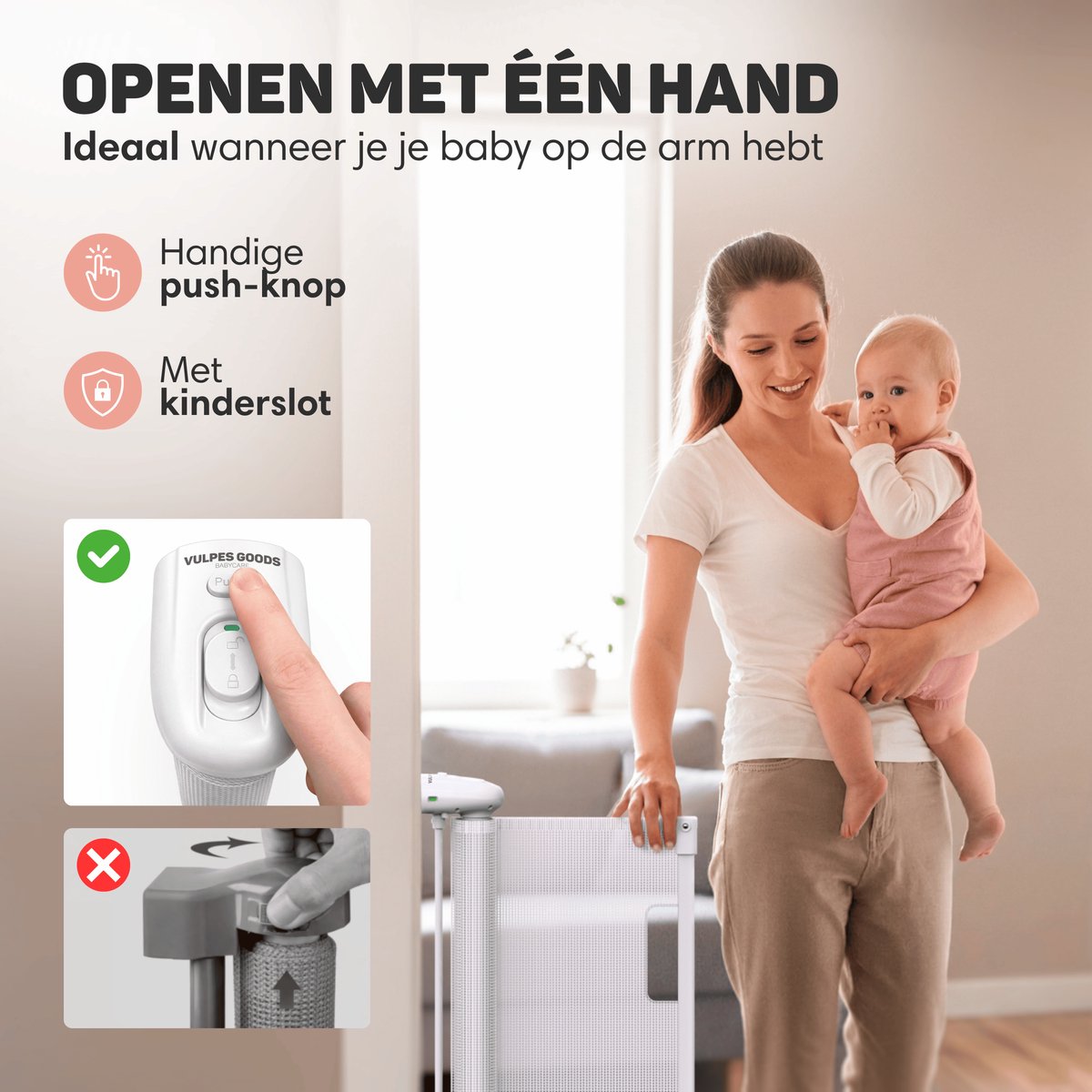 Trap-/kinderhekje - Oprolbaar - Image 6