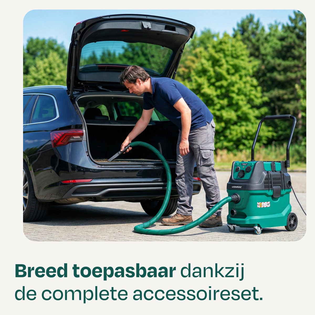 VONROC bouwstofzuiger nat/droog 1600W - Image 6