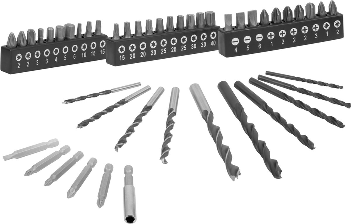 VONROC Accuboormachine 20V met accessoires en koffer - Image 3