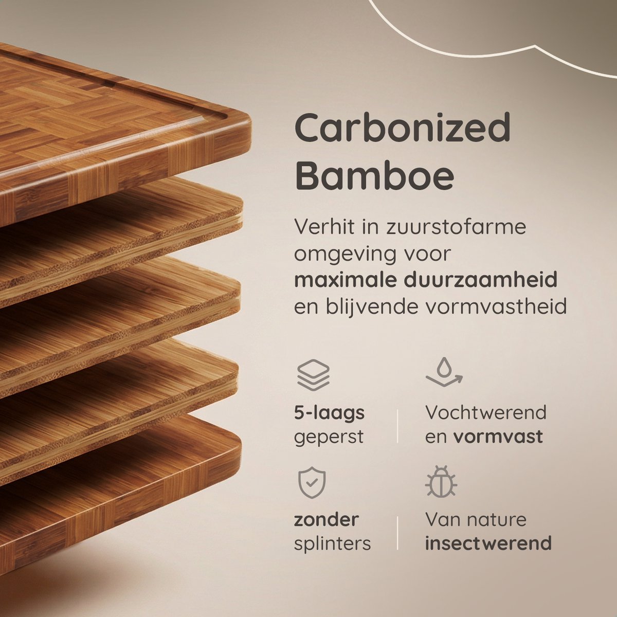 Deleca 3-delige Snijplankenset met houder - Image 1