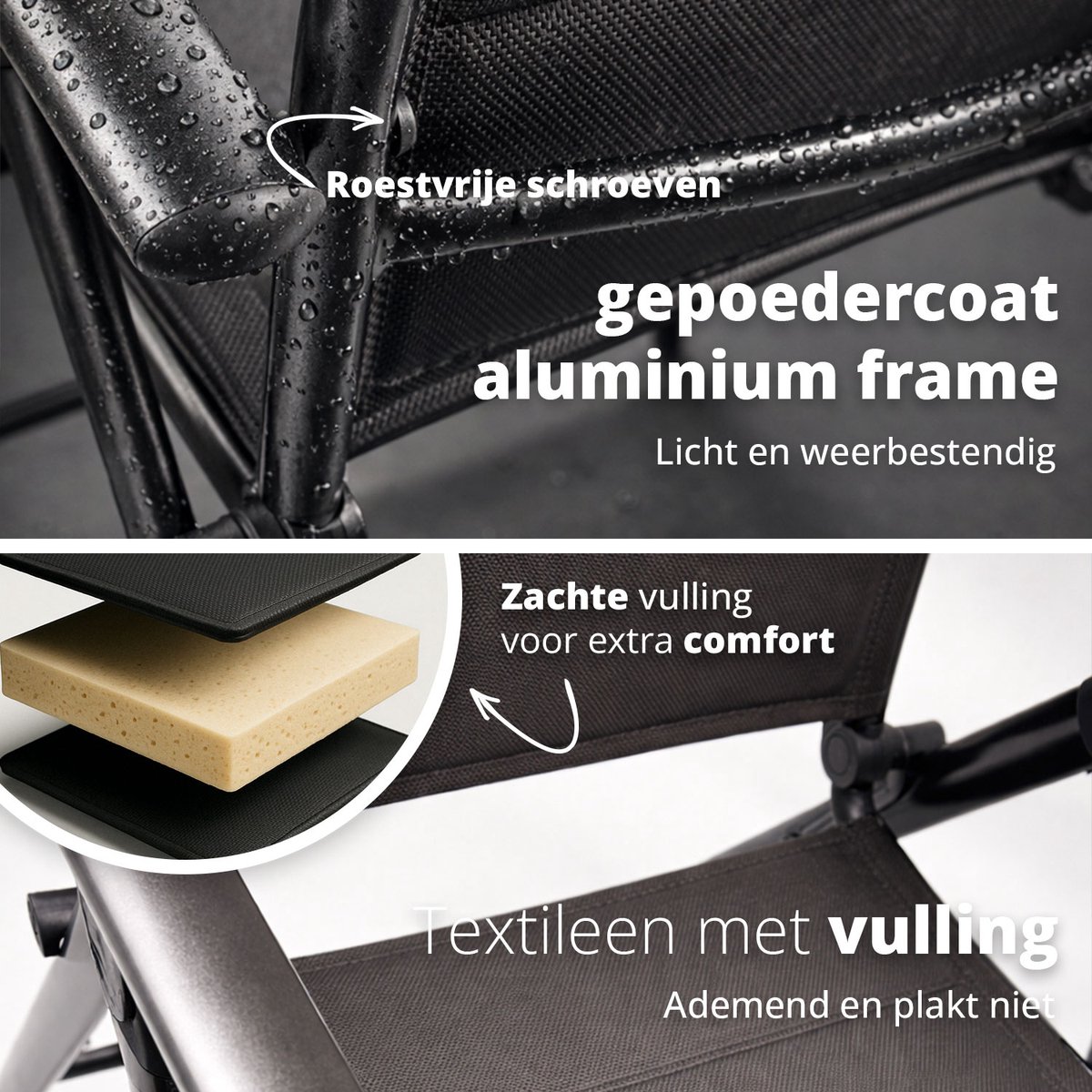 FlinQ Opvouwbare stoel Luma (2 stuks) - Image 3