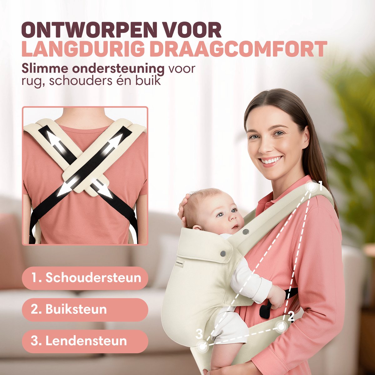 Ergonomische Baby Draagzak - Image 1