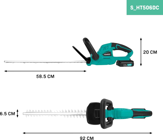 VONROC Accu Heggenschaar - Image 3