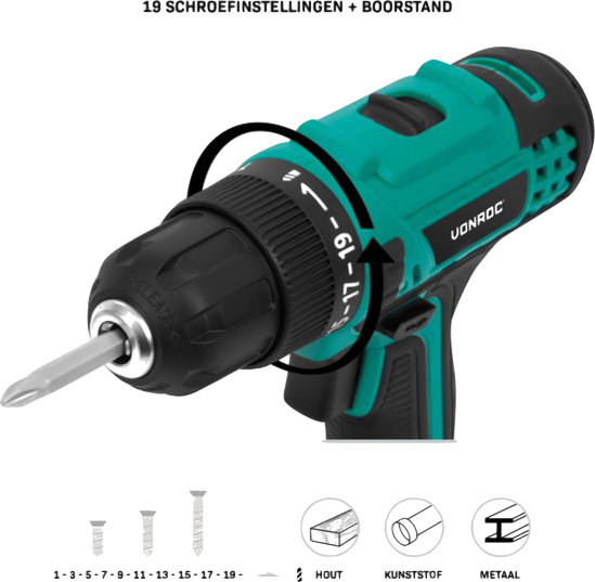 VONROC Accuboormachine - Image 3