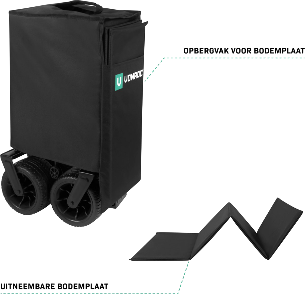 VONROC Bolderkar Opvouwbaar - Image 2