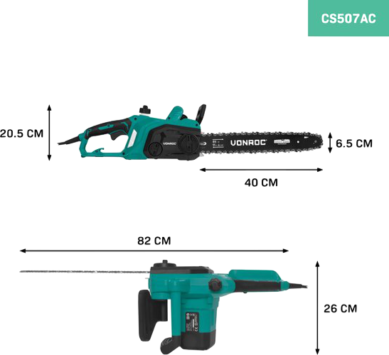 VONROC Elektrische Kettingzaag - Image 3